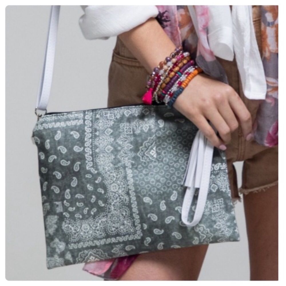 Paisley motif crossbody